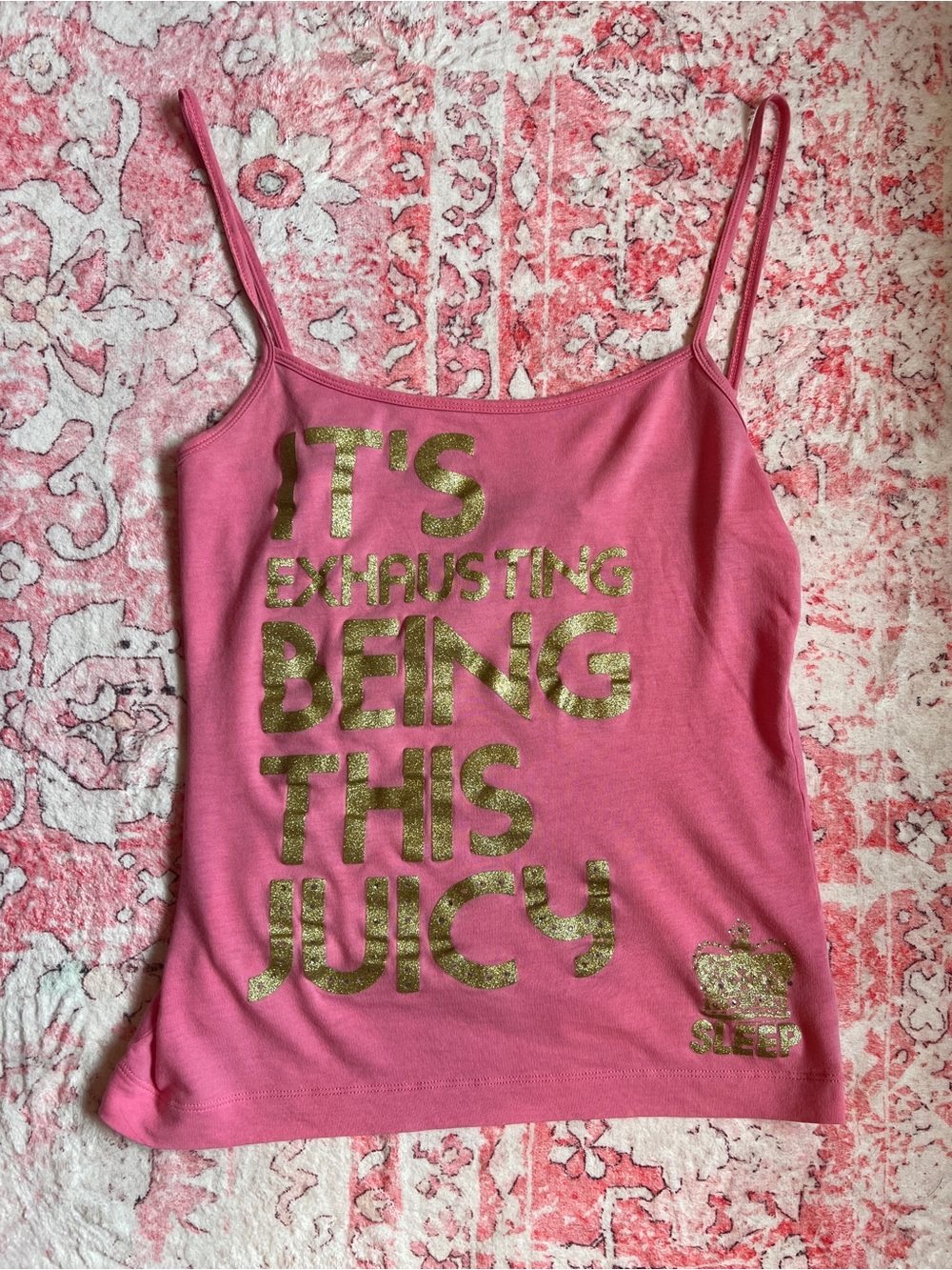 Juicy Couture Vintage Slogan Tank Top
